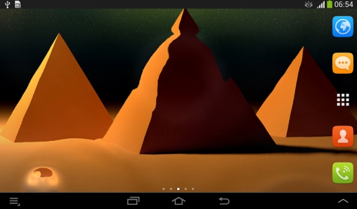 Скачать бесплатные живые обои Фон для Андроид на рабочий стол планшета: Pyramids.