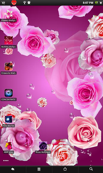 Roses 2 - скачать живые обои на Андроид 4.0. .�.�. .�.�.�.�.�.�.�.� телефон бесплатно.