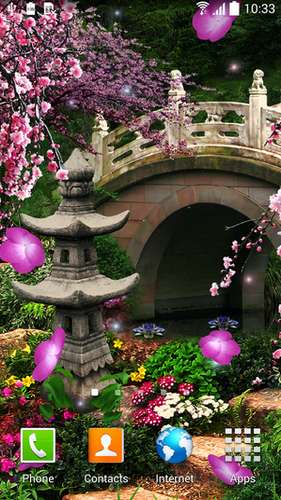 Скачать бесплатные живые обои Цветы для Андроид на рабочий стол планшета: Sakura.