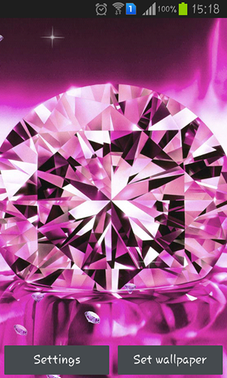 Shiny diamonds - скачать живые обои на Андроид 4.4.4 телефон бесплатно.