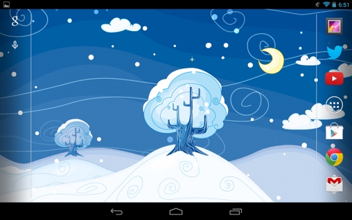 Siberian night - скачать живые обои на Андроид 4.2 телефон бесплатно.
