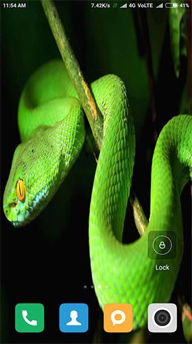 Скачать Snake HD - бесплатные живые обои для Андроида на рабочий стол.