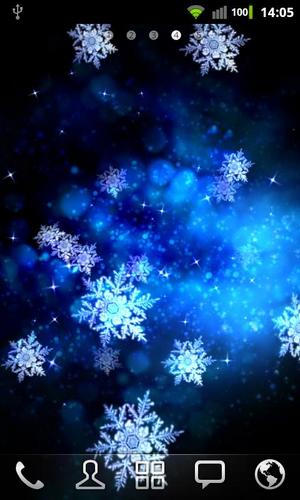 Snow stars - скачать живые обои на Андроид 4.2 телефон бесплатно.