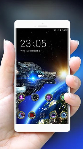 Скачать Space galaxy 3D by Mobo Theme Apps Team - бесплатные живые обои для Андроида на рабочий стол.