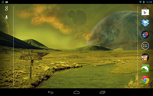 Скачать бесплатные живые обои Пейзаж для Андроид на рабочий стол планшета: Space world.