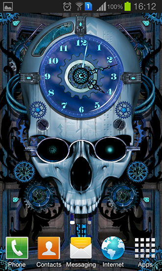 Steampunk clock - скачать живые обои на Андроид 4.4.4 телефон бесплатно.