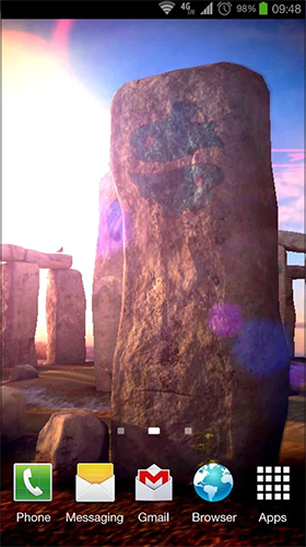 Скачать Stonehenge 3D - бесплатные живые обои для Андроида на рабочий стол.