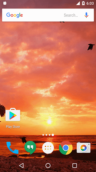Скачать бесплатные живые обои Пейзаж для Андроид на рабочий стол планшета: Sunset by Twobit.