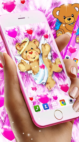 Скачать Teddy bear by High quality live wallpapers - бесплатные живые обои для Андроида на рабочий стол.