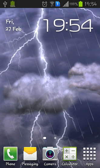Thunderstorm - скачать живые обои на Андроид 1.5 телефон бесплатно.