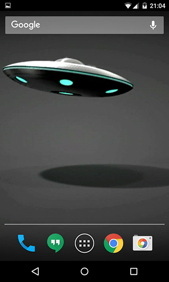 Скачать бесплатные живые обои 3D для Андроид на рабочий стол планшета: UFO 3D.