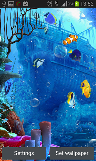Скачать бесплатно живые обои Under the sea на Андроид телефоны и планшеты.