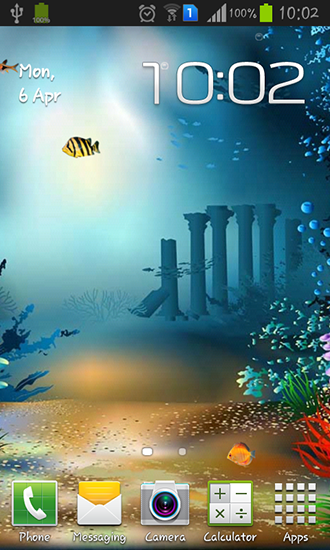 Underwater world - скачать живые обои на Андроид A.n.d.r.o.i.d. .5...0. .a.n.d. .m.o.r.e телефон бесплатно.
