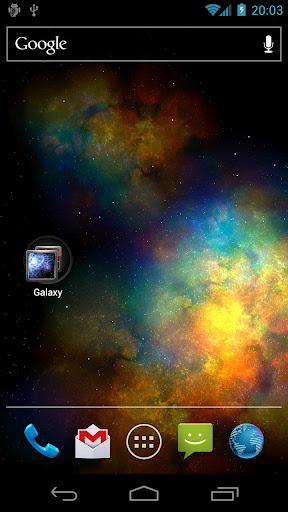 Скачать бесплатные живые обои для Андроид на рабочий стол планшета: Vortex galaxy.