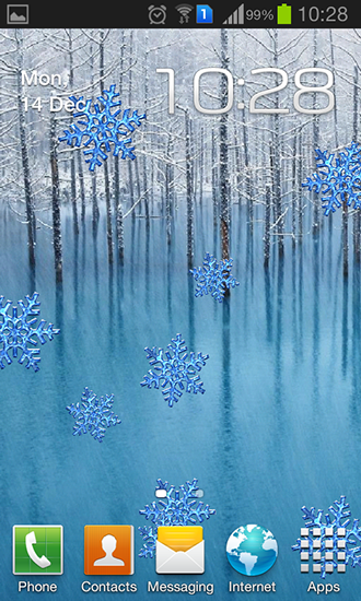 Winter by Charlyk lwp - скачать живые обои на Андроид 2.3.5 телефон бесплатно.