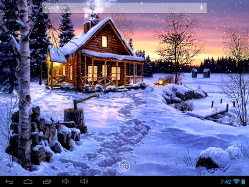 Скачать бесплатные живые обои Интерактивные для Андроид на рабочий стол планшета: Winter holiday.