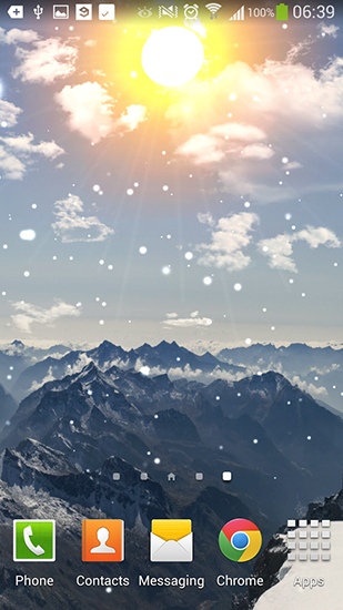 Скачать бесплатно живые обои Winter mountain на Андроид телефоны и планшеты.