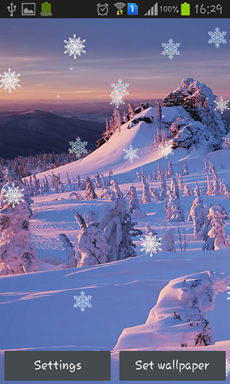 Скачать бесплатные живые обои Пейзаж для Андроид на рабочий стол планшета: Winter sunset.
