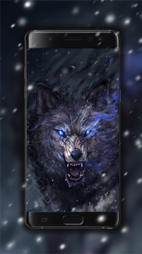 Скачать Wolf spirit - бесплатные живые обои для Андроида на рабочий стол.
