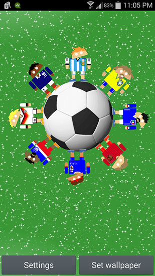 Скачать бесплатно живые обои World soccer robots на Андроид телефоны и планшеты.