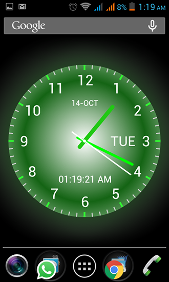 Скачать Analog clock - бесплатные живые обои для Андроида на рабочий стол.