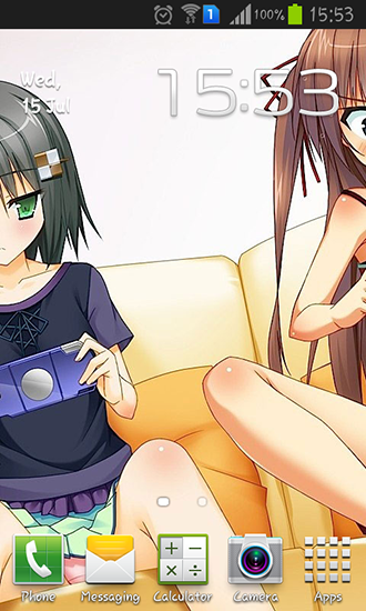 Скачать Anime girl - бесплатные живые обои для Андроида на рабочий стол.