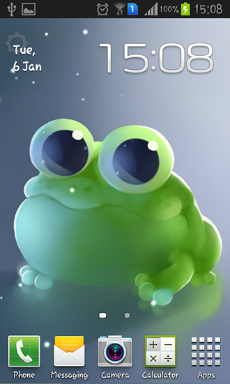 Скачать Apple frog - бесплатные живые обои для Андроида на рабочий стол.
