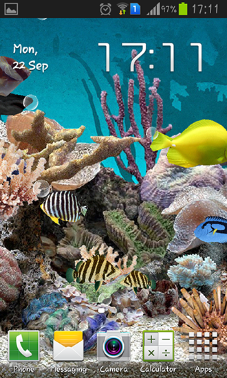 Скачать Aquarium 3D - бесплатные живые обои для Андроида на рабочий стол.