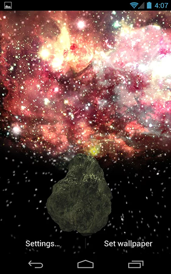 Скачать Asteroid Apophis - бесплатные живые обои для Андроида на рабочий стол.