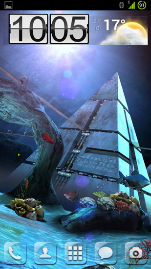 Скачать Atlantis 3D pro - бесплатные живые обои для Андроида на рабочий стол.