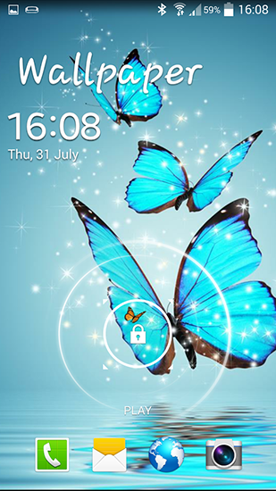 Скачать Butterfly - бесплатные живые обои для Андроида на рабочий стол.