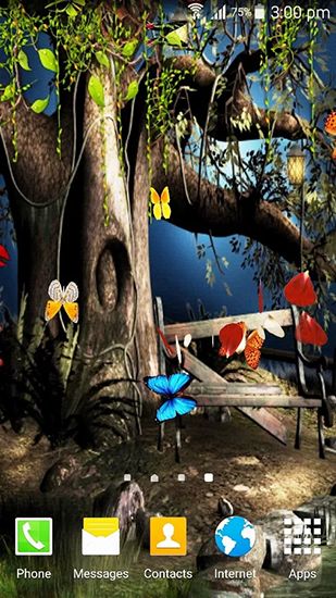 Скачать Butterfly: Nature - бесплатные живые обои для Андроида на рабочий стол.