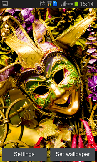 Скачать Carnival mask - бесплатные живые обои для Андроида на рабочий стол.