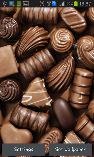 Скачать Chocolate - бесплатные живые обои для Андроида на рабочий стол.