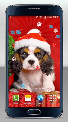 Скриншот экрана Christmas dogs на телефоне и планшете.