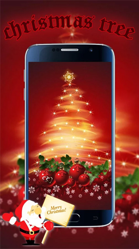 Скриншот экрана Christmas tree by Live Wallpapers Studio Theme на телефоне и планшете.