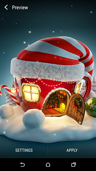 Скачать Christmas 3D by Wallpaper qhd - бесплатные живые обои для Андроида на рабочий стол.