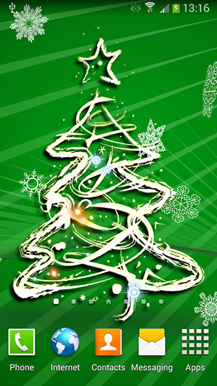 Скачать Christmas tree 3D by Amax lwps - бесплатные живые обои для Андроида на рабочий стол.