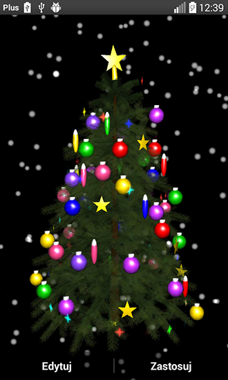 Скачать Christmas tree 3D by Zbigniew Ross - бесплатные живые обои для Андроида на рабочий стол.