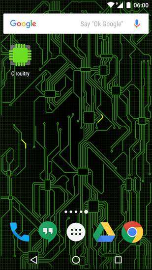 Скриншот экрана Circuitry на телефоне и планшете.