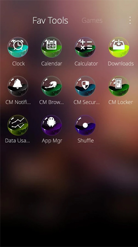 Скриншот экрана Colorful ball на телефоне и планшете.