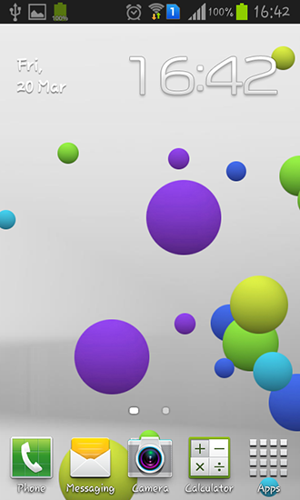 Скачать Colorful bubble - бесплатные живые обои для Андроида на рабочий стол.