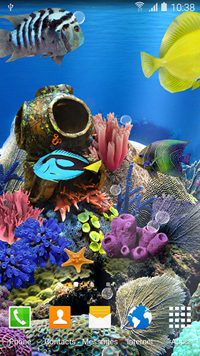 Скачать Coral fish - бесплатные живые обои для Андроида на рабочий стол.