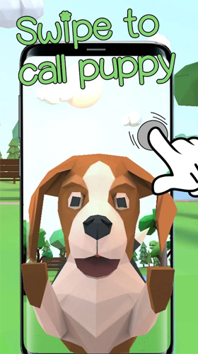 Скриншот экрана Cute puppy 3D на телефоне и планшете.