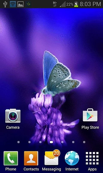 Скачать Cute butterfly by Daksh apps - бесплатные живые обои для Андроида на рабочий стол.