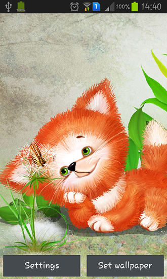 Скачать Cute foxy - бесплатные живые обои для Андроида на рабочий стол.
