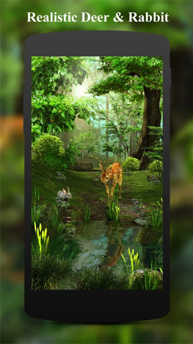 Скриншот экрана Deer and nature 3D на телефоне и планшете.