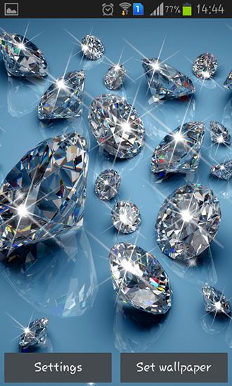Скачать Diamonds - бесплатные живые обои для Андроида на рабочий стол.