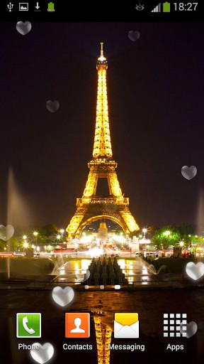 Скачать Eiffel tower: Paris - бесплатные живые обои для Андроида на рабочий стол.