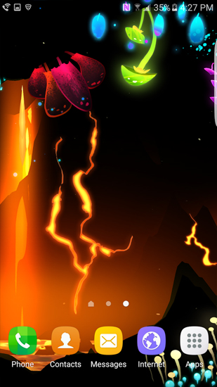 Скриншот экрана Epic Lava Cave на телефоне и планшете.